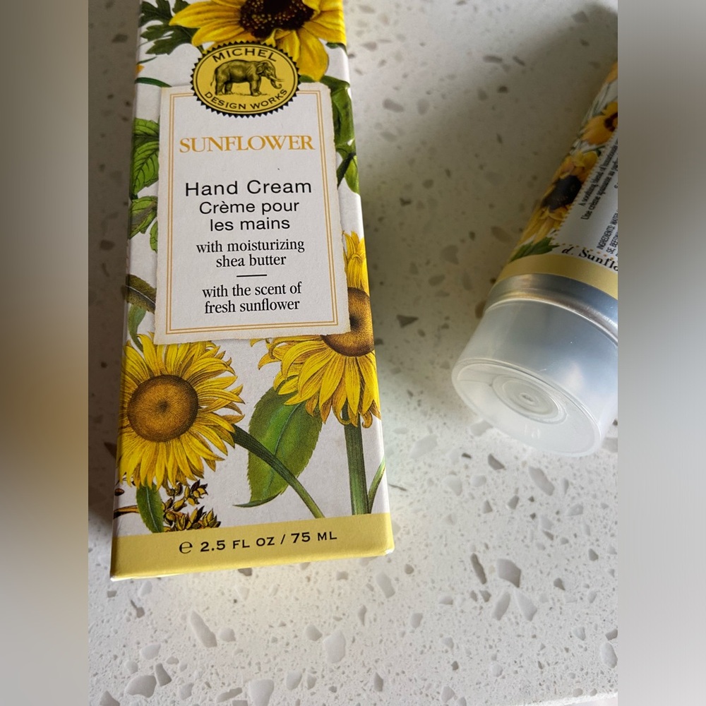 michel sunflower hand cream with moisturizinf shea butter made england boxed - Picture 7 of 11
